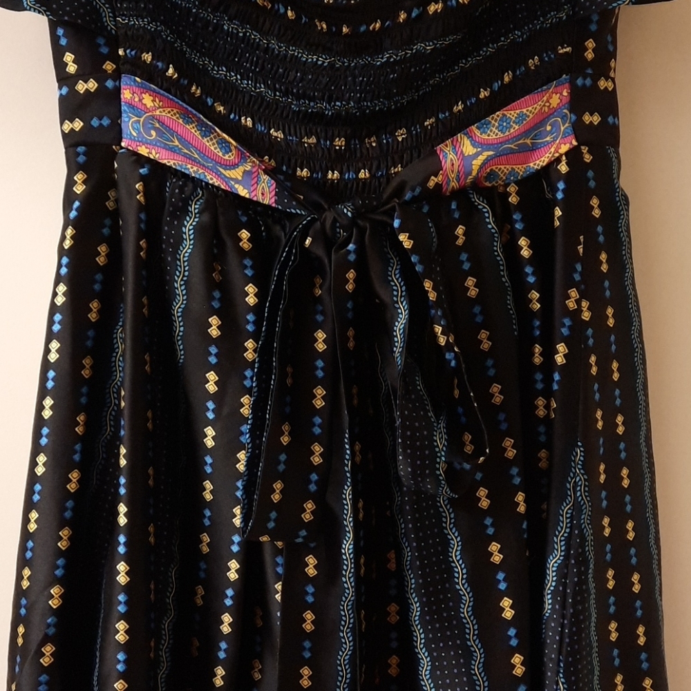 NWT, Betsey Johnson Vintage Strapless Silk Dress - Picture 7 of 13